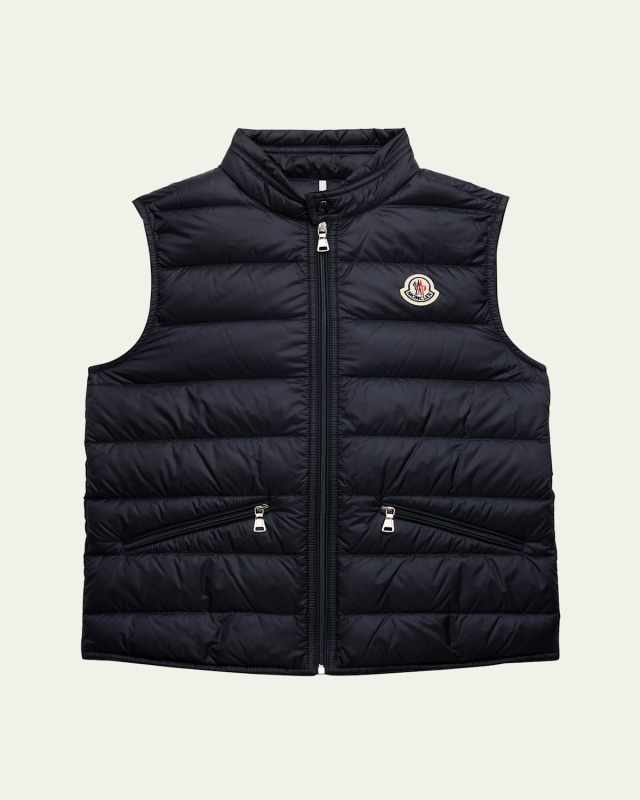 Boy's Gui Puffer Vest, Size 4-10